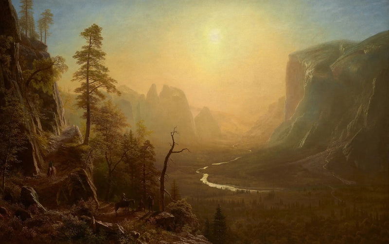 Yosemite-laakso, Glacier Point -polku - Albert Bierstadt