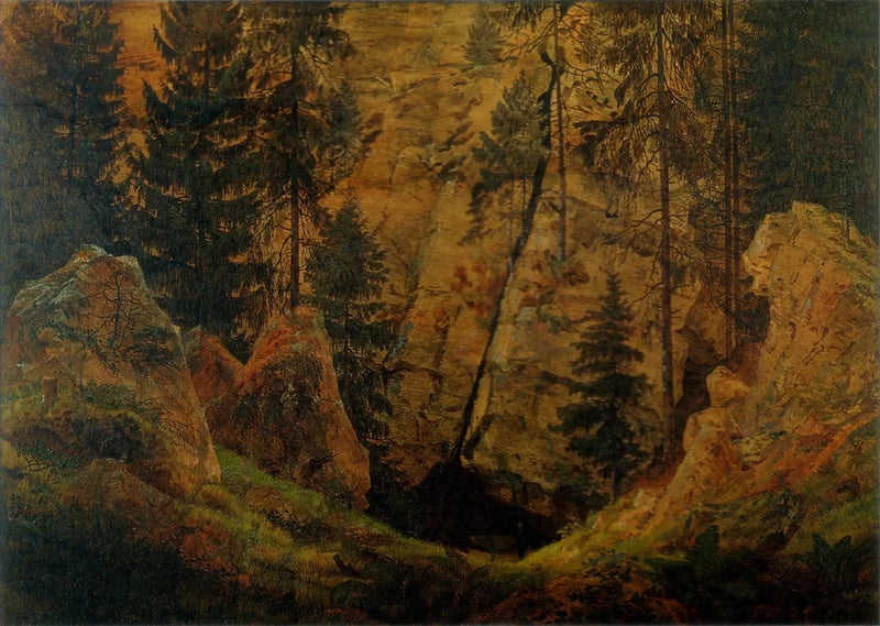 Kivinen laakso - Caspar David Friedrich
