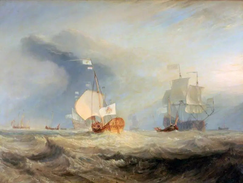 Van Trompin lautta Texeliin, 1645 - J. M. W. Turner