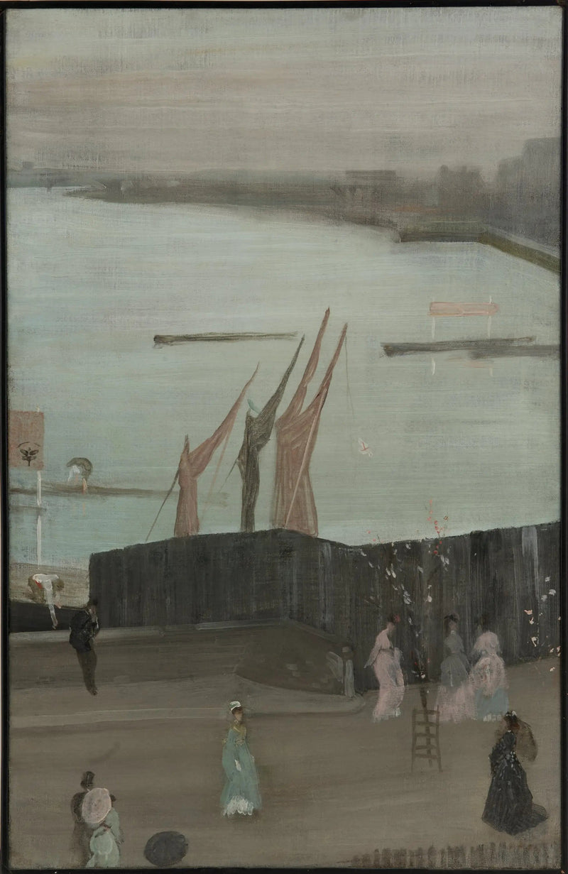 Vaaleanpunaiset ja harmaat variaatiot: Chelsea - James Abbott McNeill Whistler