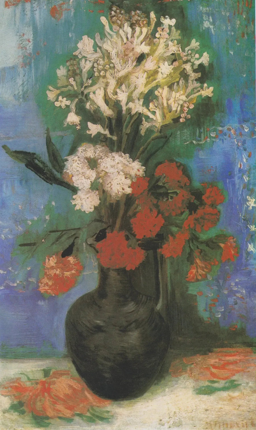 Maljakko neilikoilla ja muilla kukilla - Vincent van Gogh