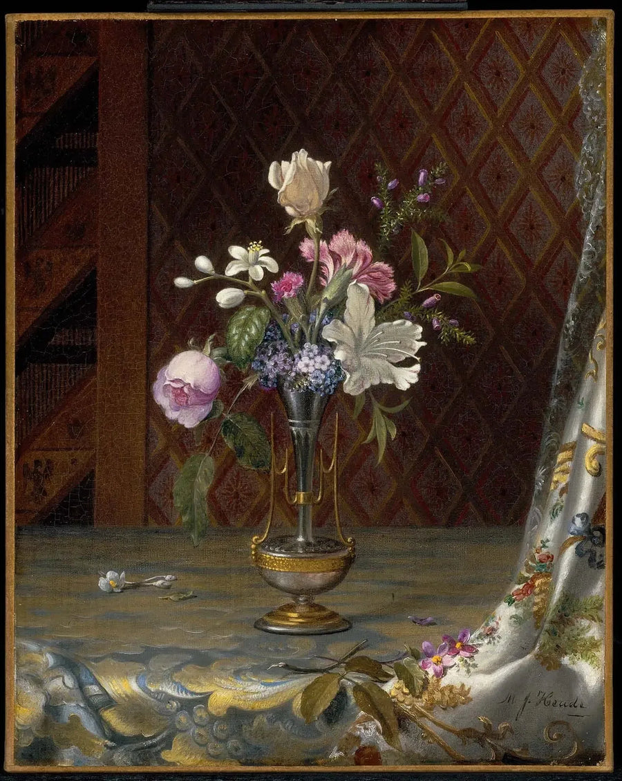 Sekoitettu kukkakimppu - Martin Johnson Heade
