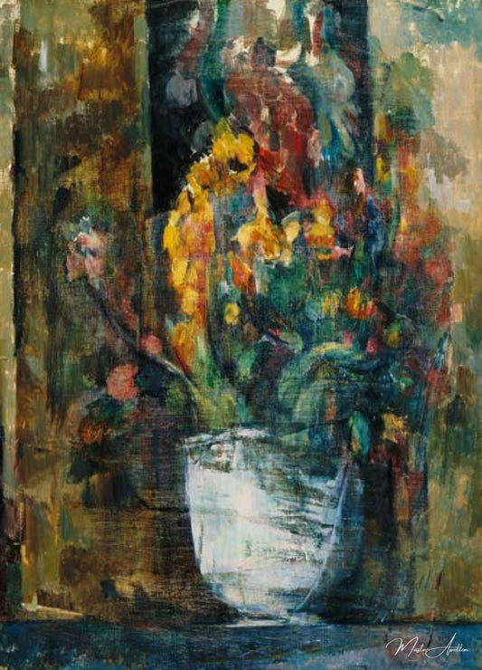 Vase de fleurs - Paul Cézanne - Reproductions de tableaux et peintures haut de gamme