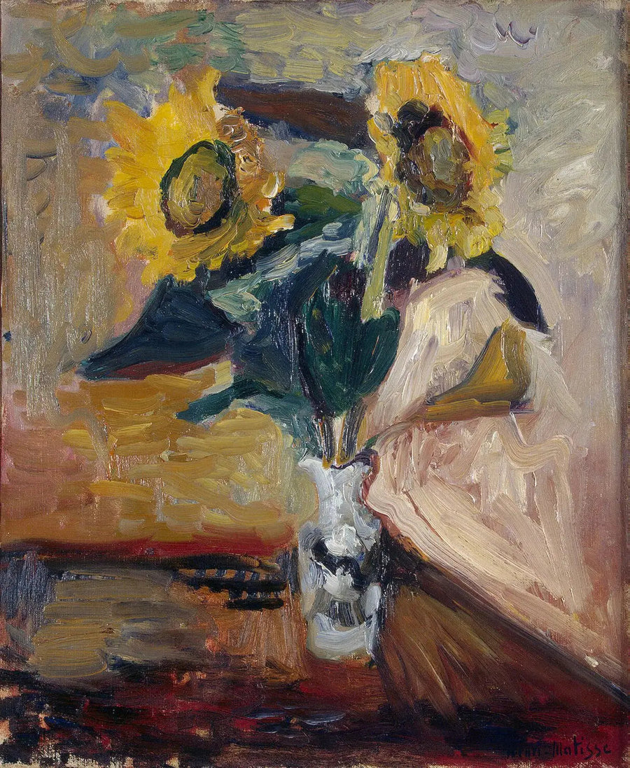 Auringonkukkavaasi - Henri Matisse