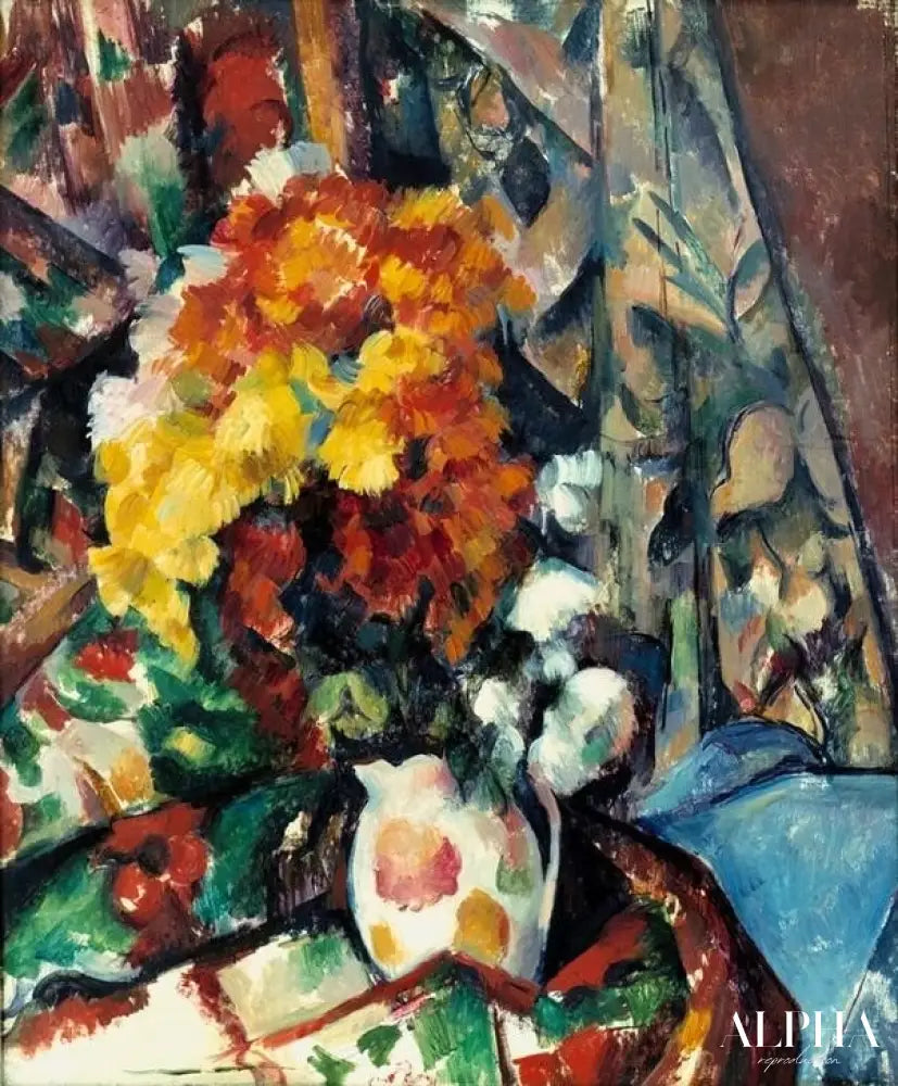 Vase fleuri - Paul Cézanne - Reproductions de tableaux et peintures haut de gamme