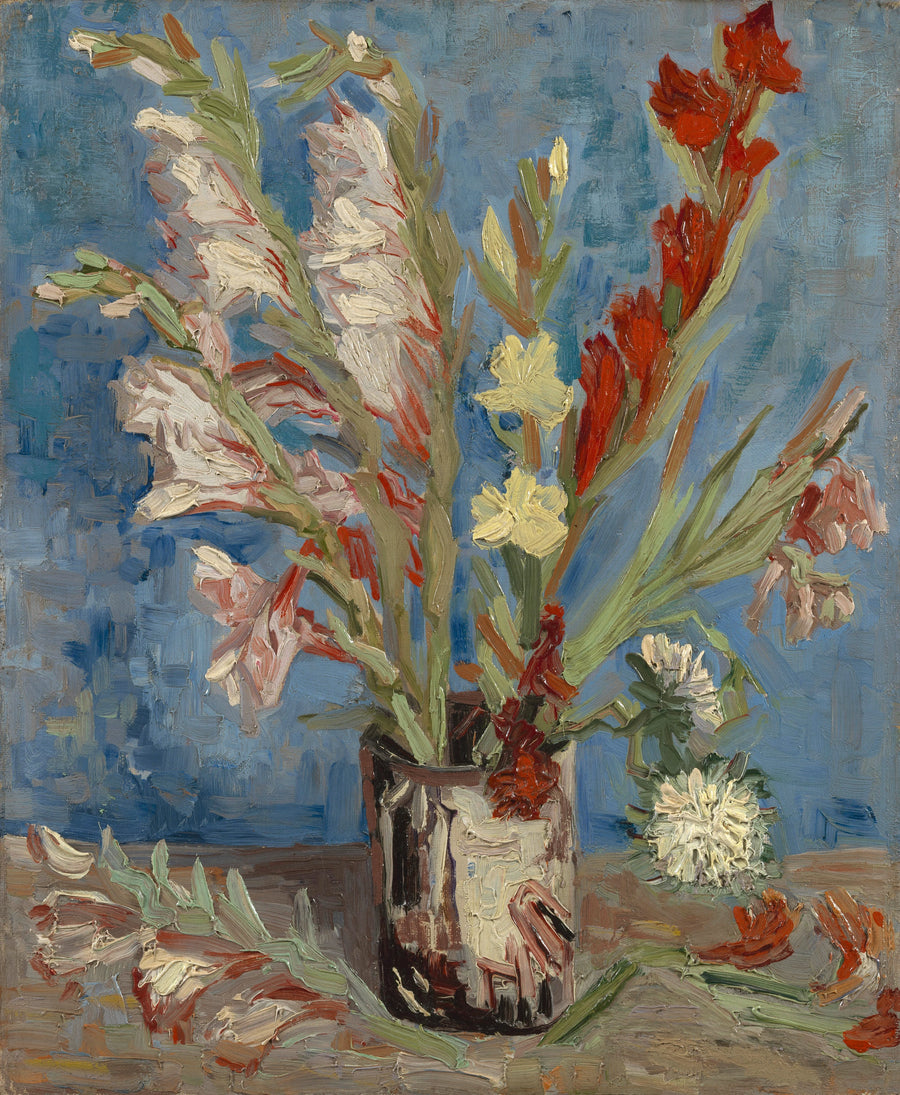 Kiinalaisia gladioluksia ja asterikukkia - Vincent van Gogh