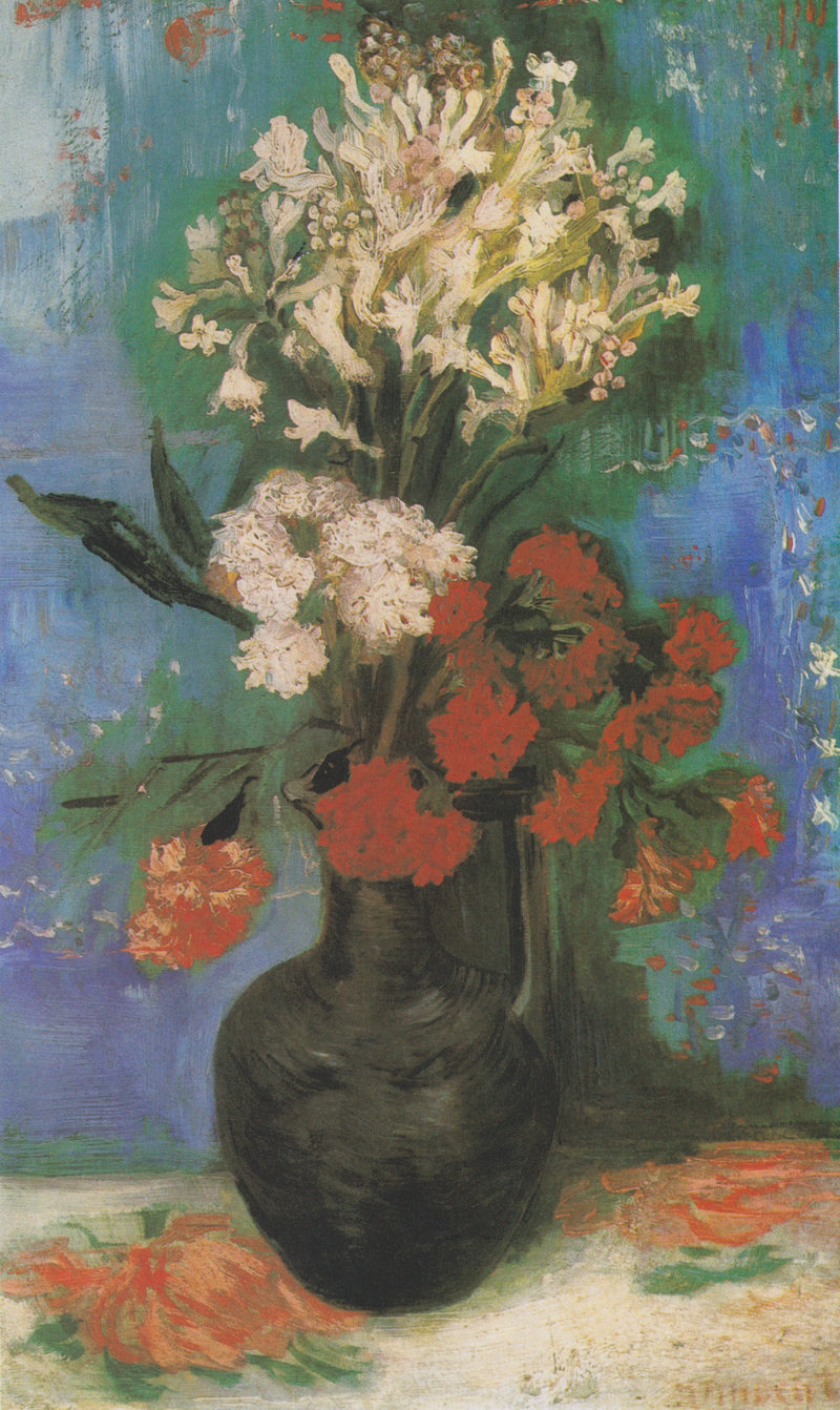 Maljakko neilikoilla ja muilla kukilla - Vincent van Gogh