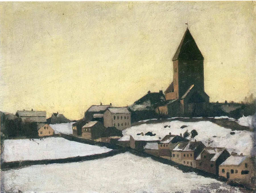 Akerin kirkko - Edvard Munch