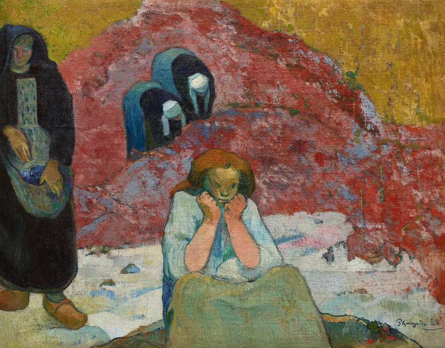 Viinikorjuu Arlesissa tai Inhimilliset kärsimykset - Paul Gauguin