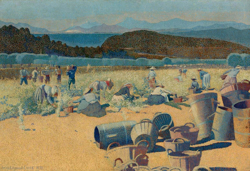 Sadonkorjuut (Var) - Henri-Edmond Cross