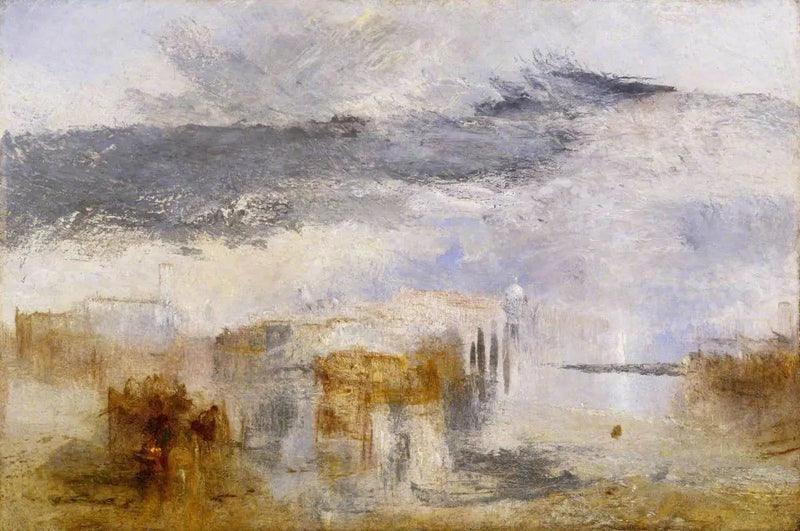 Venetsia - Auringonlasku, kalastaja - J. M. W. Turner