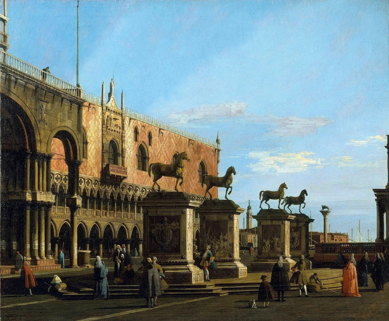 Venetsia: Capriccio Piazzettasta ja Saint-Marcin hevosista - Canaletto