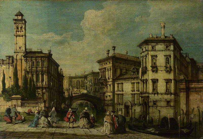 Venetsia: Cannaregon sisäänkäynti - Francesco Guardi