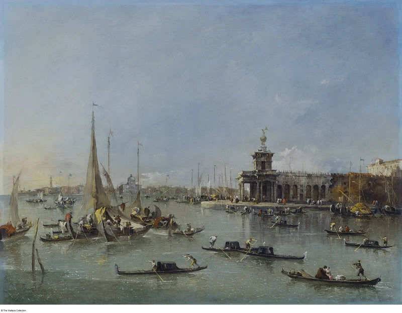 Venetsia: Dogana ja Giudeccan kanssa - Francesco Guardi