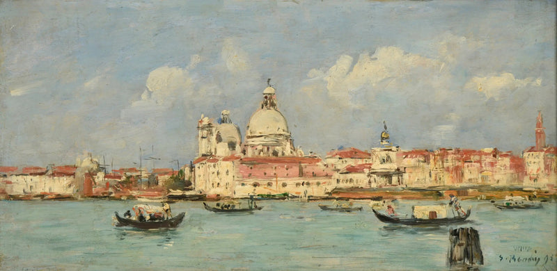 Venetsia. Tulli ja Notre-Dame-de-la-Salute - Eugène Boudin