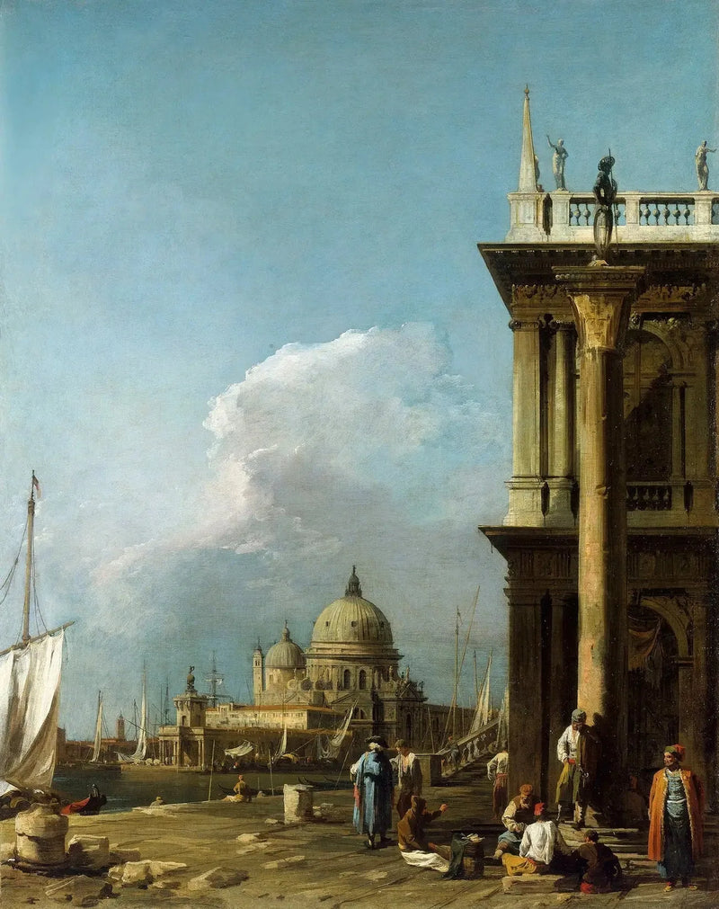 Venetsia: Piazzetta Santa Maria della Saluten suuntaan - Canaletto