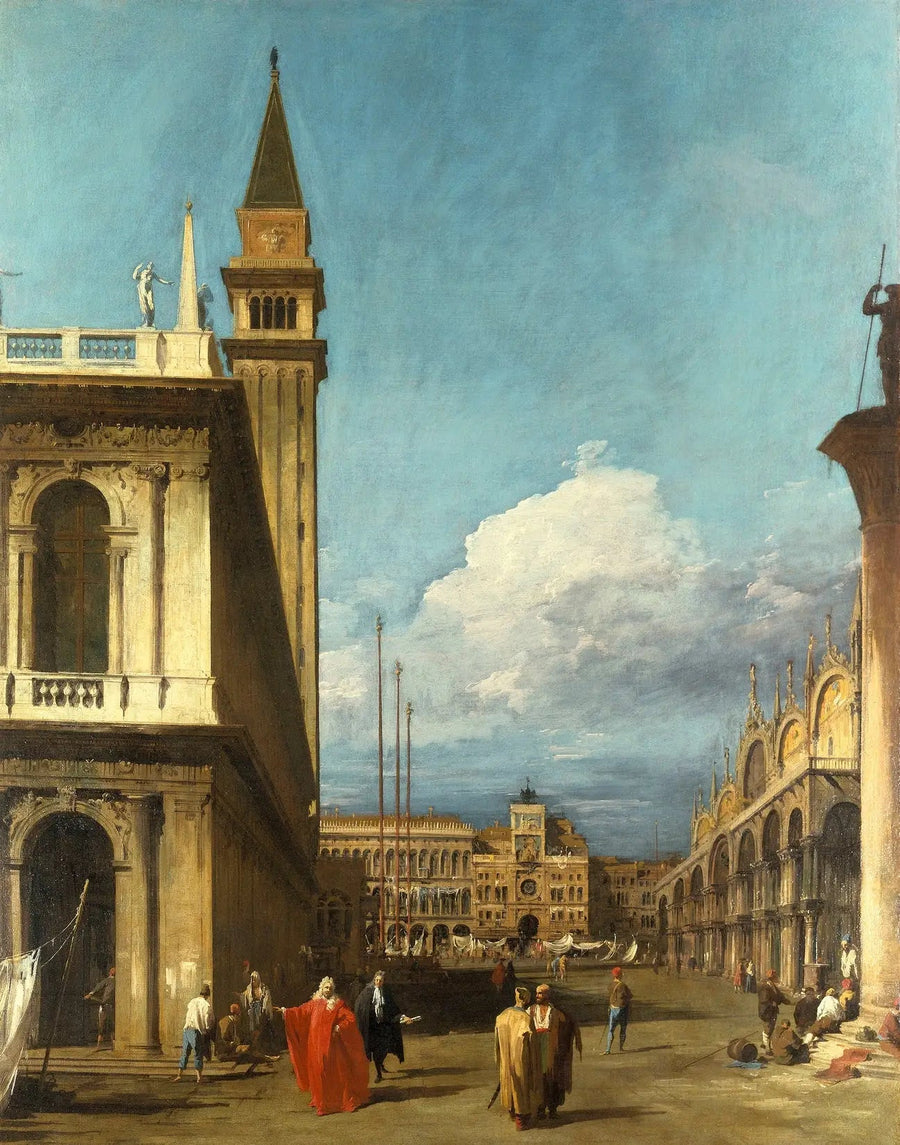 Venetsia: Piazzetta Torre dell'Orologio - Canaletto