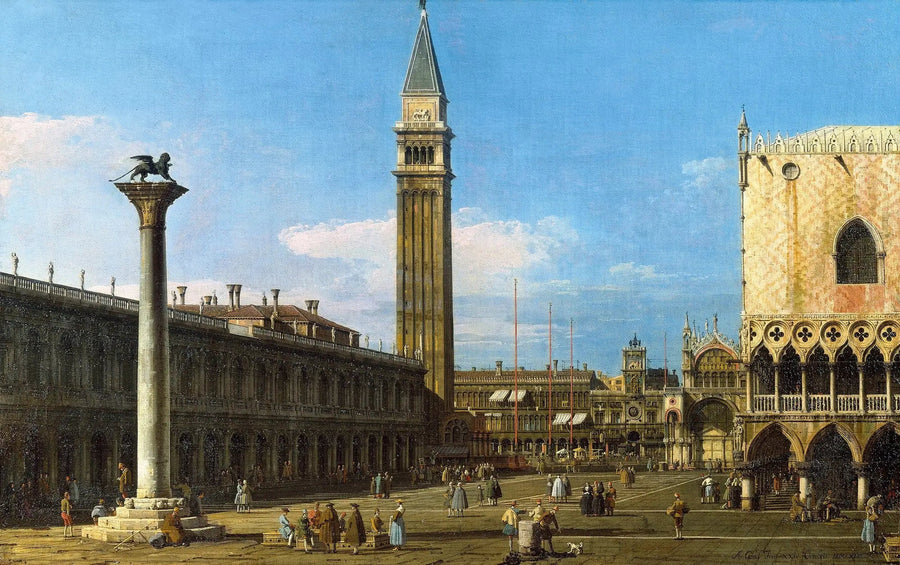 Venetsia: Piazzetta Torre dell'Orologio - Canaletto