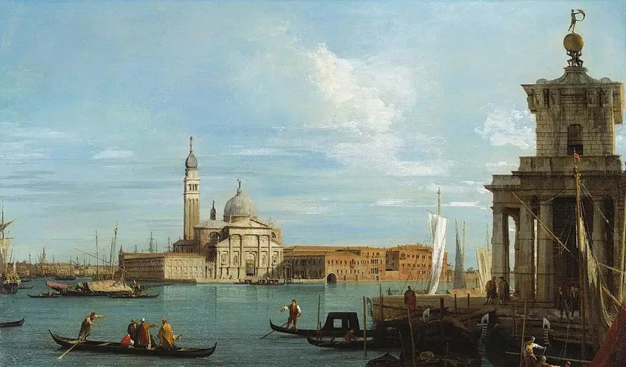 Venetsia: tullin kärki ja San Giorgio Maggiore - Canaletto