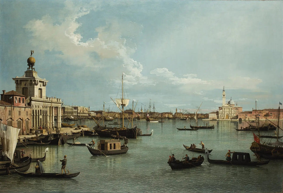 Venetsia: San Marcoksen lahti Giudeccan kanavasta - Canaletto