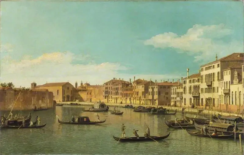 Venetsia: Santa Chiara -kanava - Canaletto