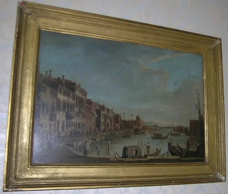Venetsia: Santa Chiara -kanava laguunin suuntaan - Canaletto