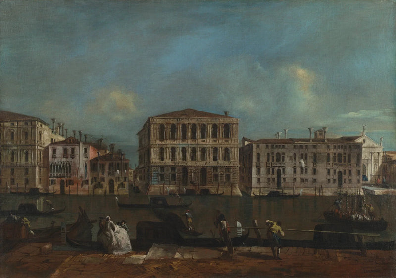 Venetsia: Suuri kanava ja Palazzo Pesaro - Francesco Guardi