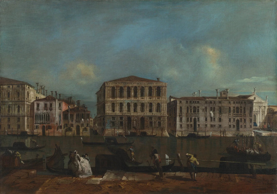 Venetsia: Suuri kanava ja Palazzo Pesaro - Francesco Guardi