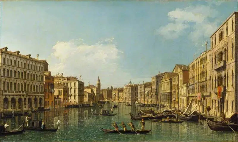 Venetsia: Palazzo Foscari suurkanava Caritàssä - Canaletto