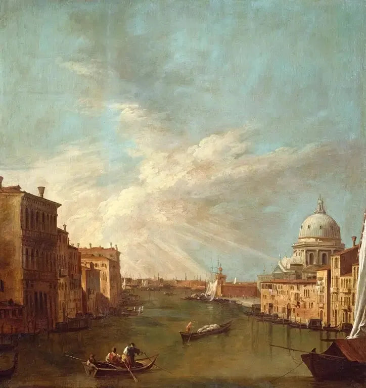 Venetsia: Suuri kanava ja Bacino, Santa Maria della Salute - Canaletto