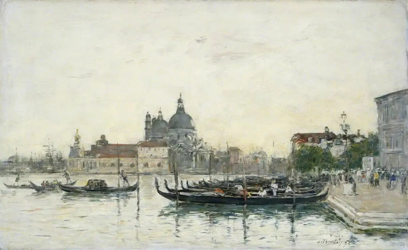 Venetsia, Molo - Eugène Boudin
