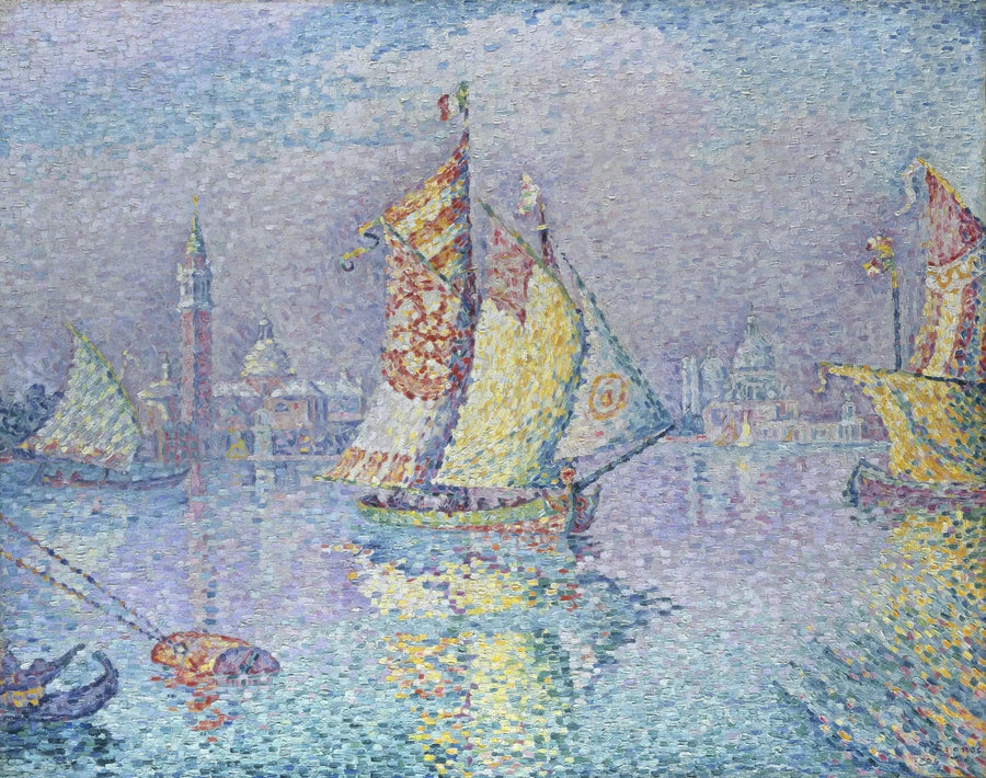 Venetsia, keltainen verho - Paul Signac