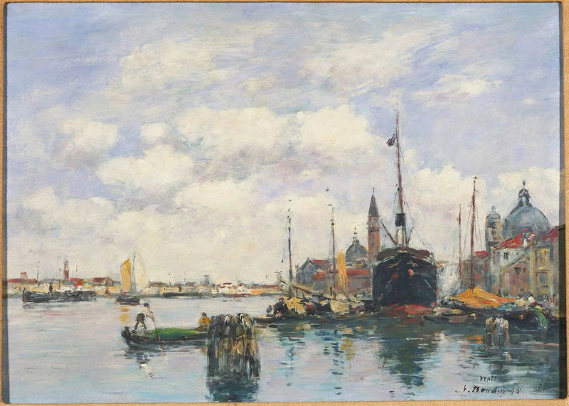 Venetsia – Merimaisema Giudecassa - Eugène Boudin
