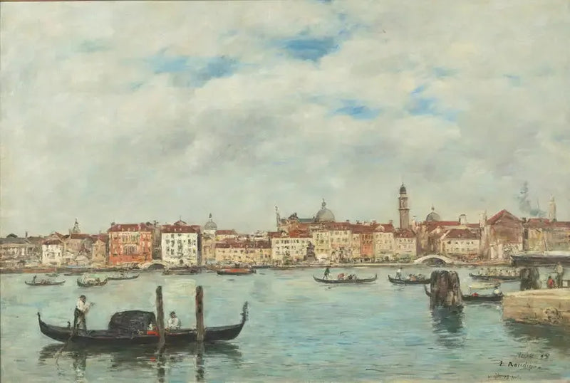 Venetsia. Orjien laituri - Eugène Boudin