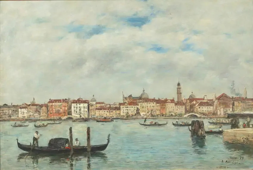 Venetsia. Orjien laituri - Eugène Boudin