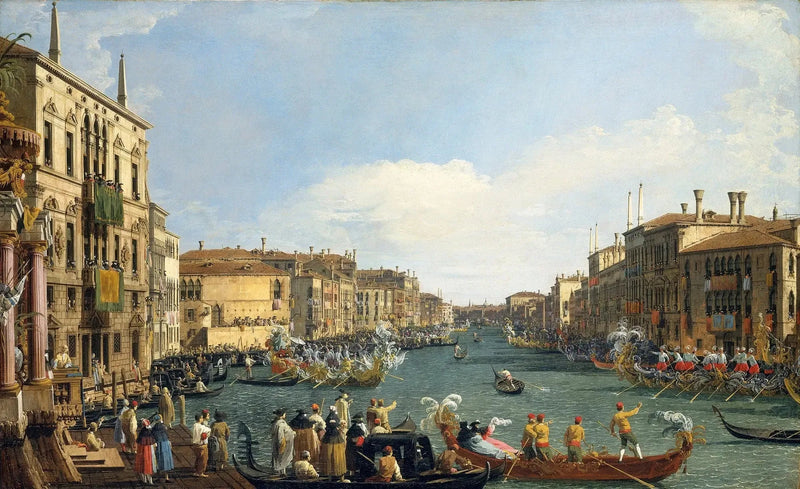Venetsia: Regatta suurkanavalla - Canaletto