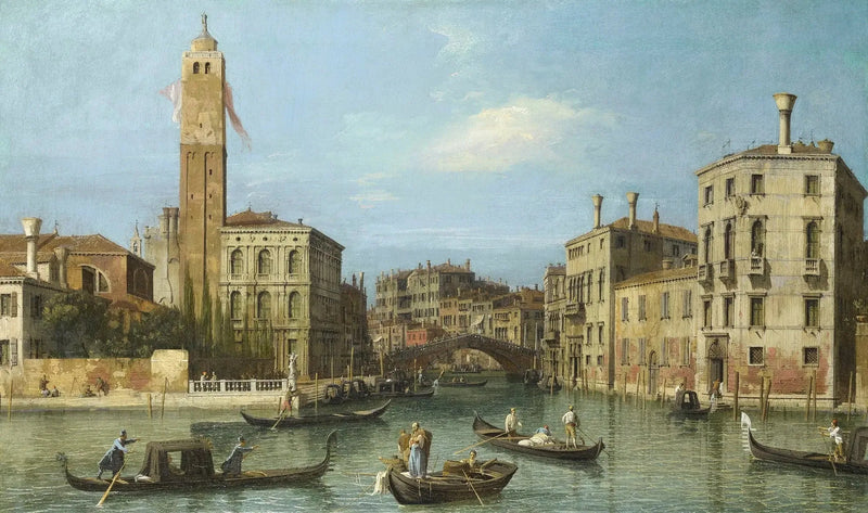 Venetsia: San Geremia ja Cannaregon suuaukko - Canaletto