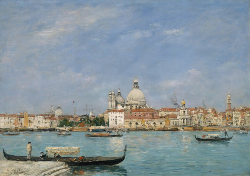 Venetsia, Santa Maria della Salute San Giorgion edessä - Eugène Boudin