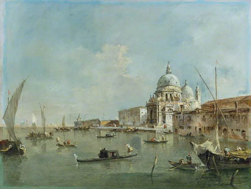Venetsia: Santa Maria della Salute ja Dogana - Francesco Guardi