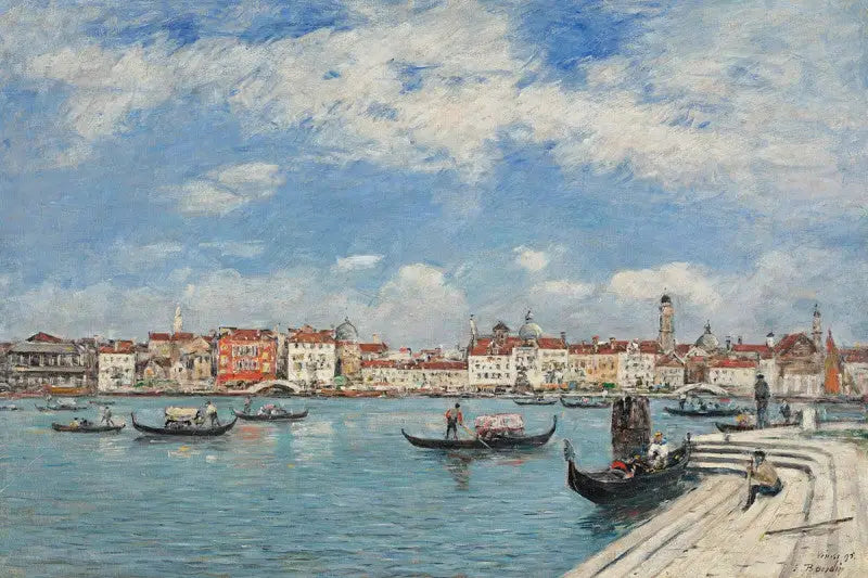 Venetsia, näkymä San Giorgion alta - Eugène Boudin