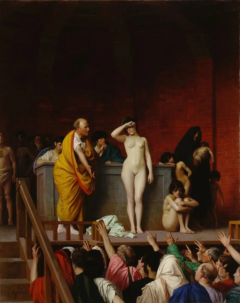 Orjien myynti Roomassa - Jean-Léon Gérôme