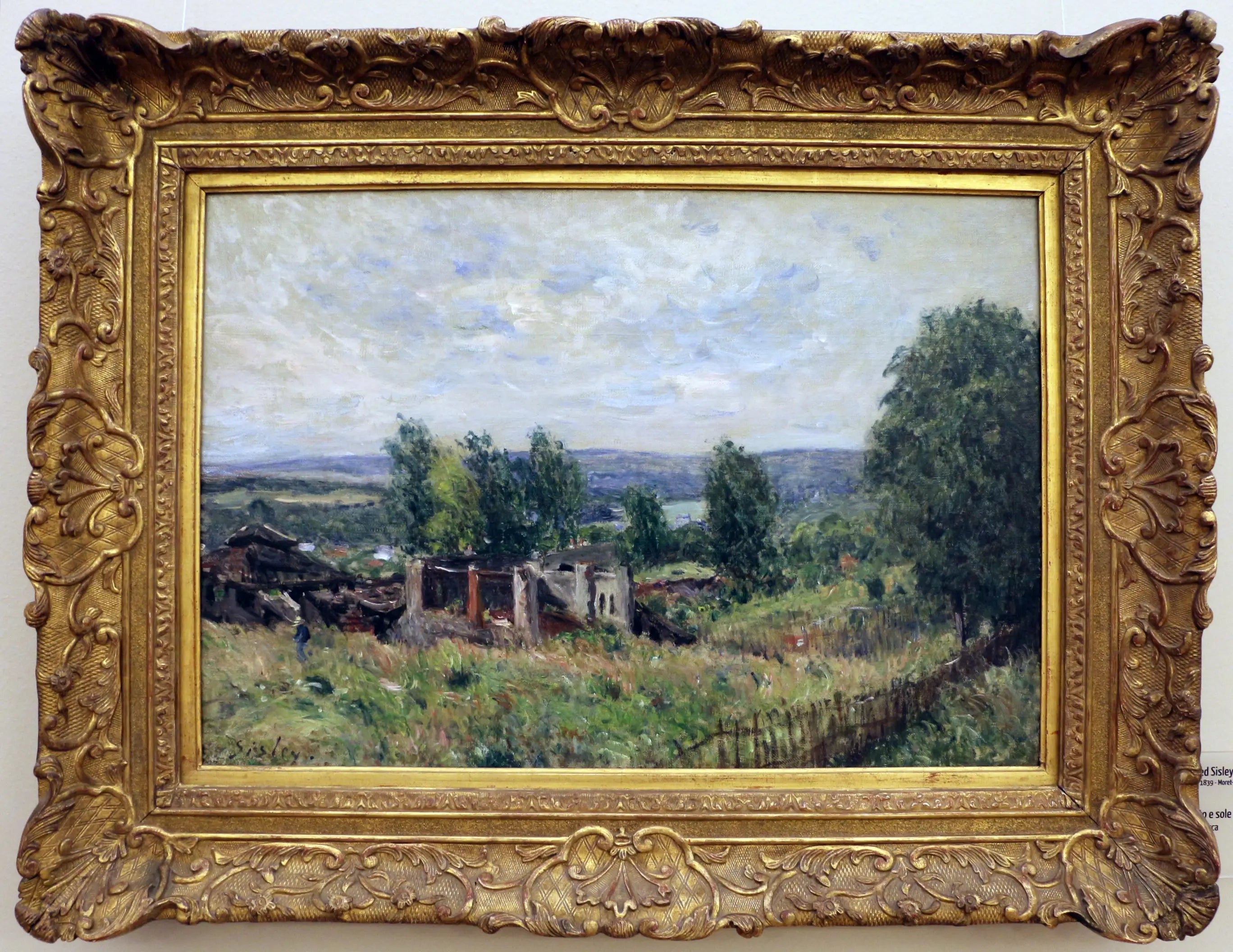 Vento e sole - Alfred Sisley image 1 reproduction artisanale de tableau