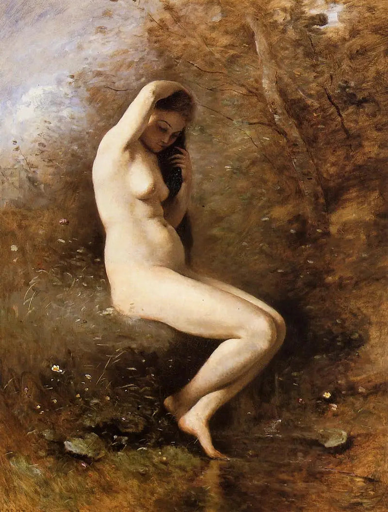 Venus kylvyssä - Jean-Baptiste Camille Corot