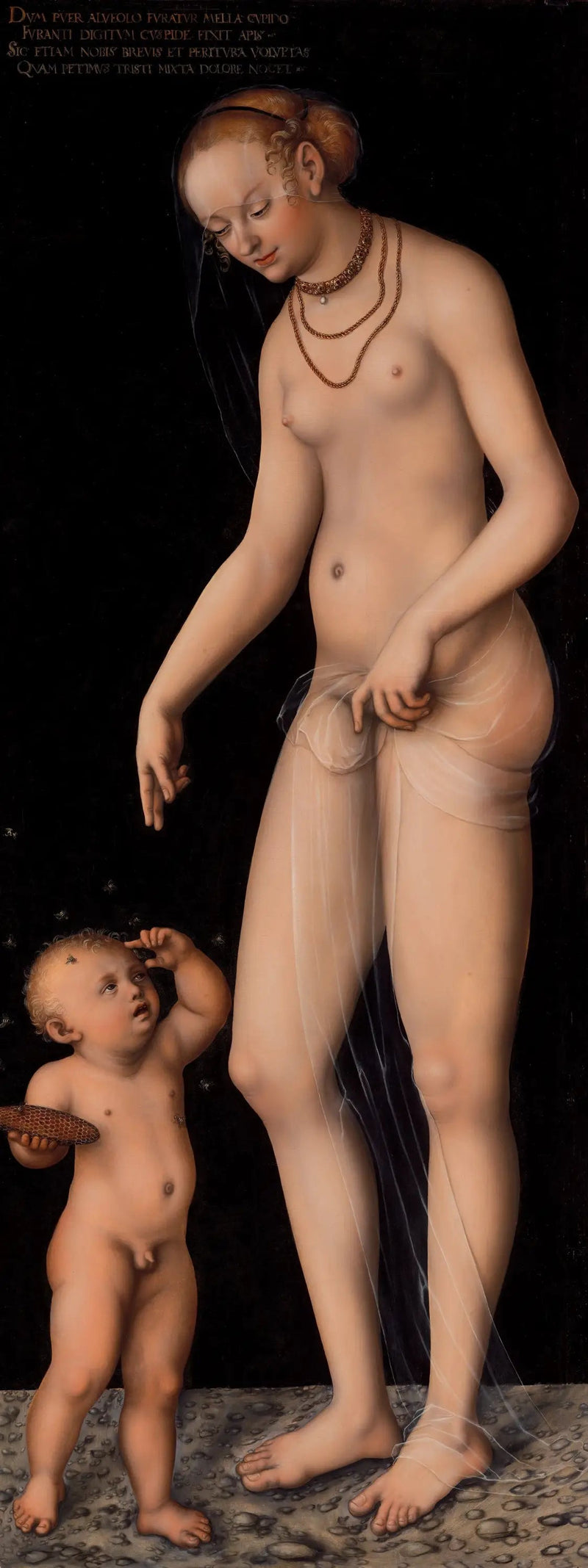 Venus ja Amor hunajaa varastava - Lucas Cranach vanhempi