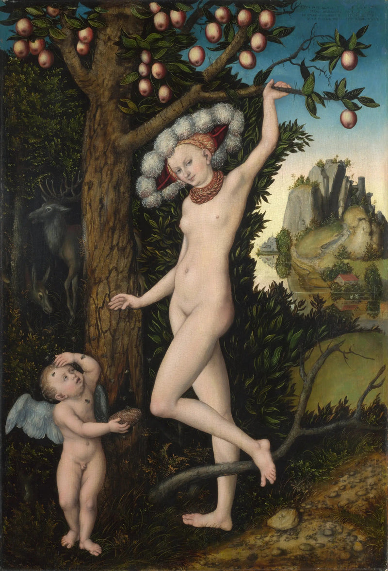 Venus ja Kupidon hunajaa varastava - Lucas Cranach vanhempi