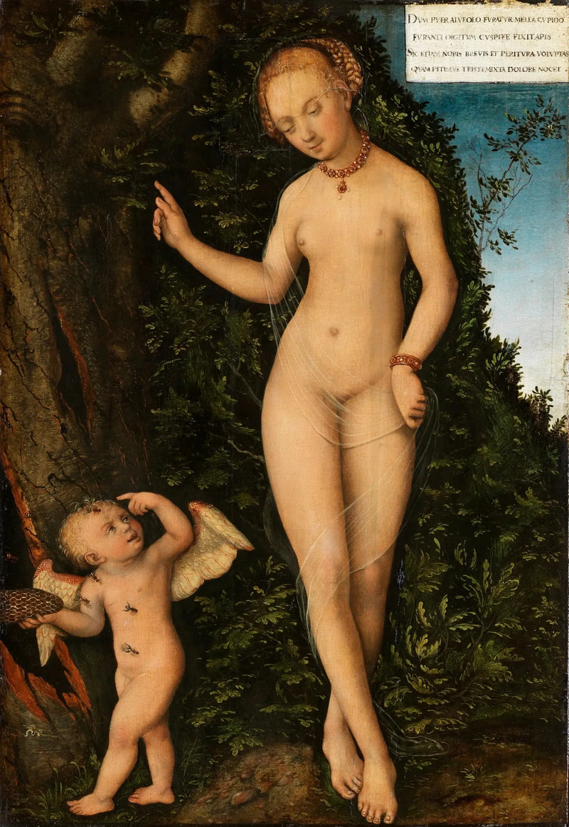 Venus ja Kupidon hunajaa varastava - Lucas Cranach vanhempi