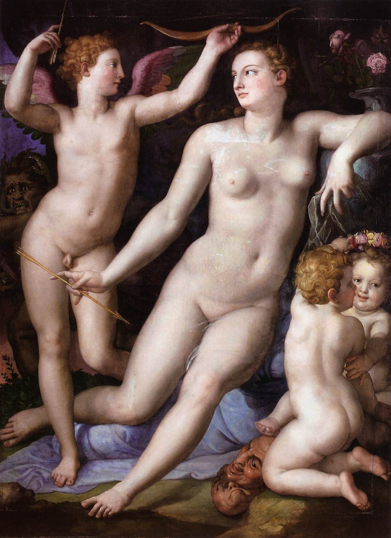 Venus, Eros ja mustasukkaisuus - Bronzino