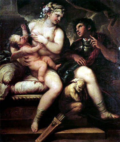 Venus, Eros ja Mars - Luca Giordano