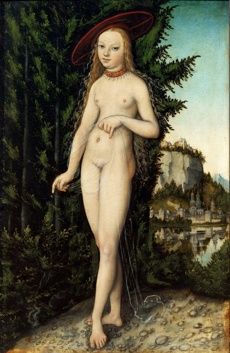 Venus seisoo maisemassa - Lucas Cranach vanhempi
