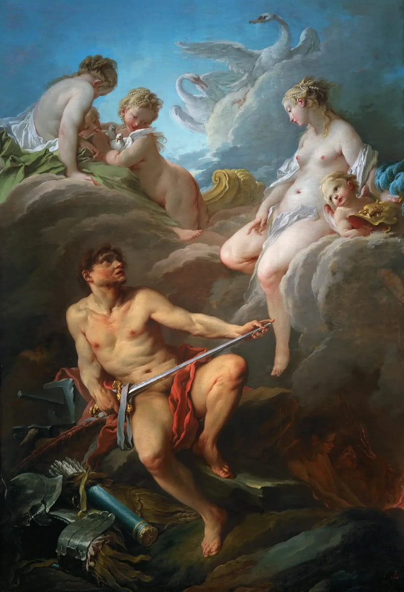 Venus pyytämässä Vulcainilta aseita Enee varten - François Boucher